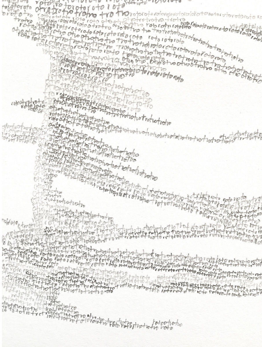 Dibujo. Repetición de palabras.